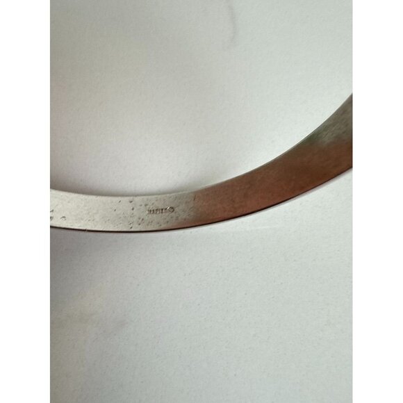 Vintage Napier Silver-Tone Hinged Cuff Bracelet With Mod Wire Coil Design - Picture 4 of 8